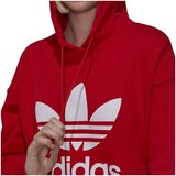 Adidas Puloverji Trefoil Hoodie Rdeča | Shoptok.si