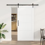 vidaXL Drsna vrata s kompleti strojne opreme Bela 93x202 cm Trd les Bor, Notranja vrata “ORKDAL” Bela 93x202x4 cm Trd les Bor Cene