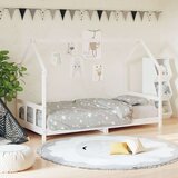  Otroški posteljni okvir bel 90x190 cm trdna borovina, (20916860) | Shoptok.si