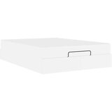  Posteljni okvir z vzmetnico Čista bela 140 x 200 cm Umetna koža | Shoptok.si