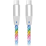 ALIGATOR DATKP64 - USB kabl USB-C/USB-C sa LED osvetljenjem, 65W PD, 0,5 m | Eponuda.com