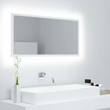  LED kupaonsko ogledalo bijelo 90 x 8,5 x 37 cm akrilno | Eponuda.com