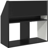 Polica za knjige za djecu s pohranom Crna 72 5 x 29 5 x 69 cm | shoptok.hr