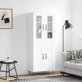 vidaXL Visoka komoda bijela 69 5x34x180 cm konstruirano drvo | shoptok.hr