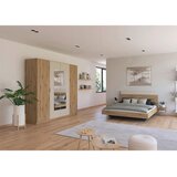 XORA spalnica, barve šampanjca, hrast artisan | Shoptok.si