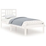  Posteljni okvir bel iz trdnega lesa 100x200 cm, (20902819) | Shoptok.si