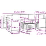  Set vanjskih sofa 7 kom. Prirodna i svjetlosiva | shoptok.hr
