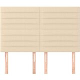  Uzglavlja 4 kom krem 72 x 5 x 78/88 cm od tkanine | shoptok.hr