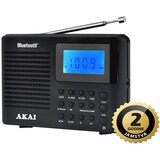 Akai radio džepni, fm, am, bt, sat, alarm, lcd, 3x aaa baterije, crni APR-400 | ePonuda.com