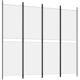 Sobna pregrada s 4 panela bijela 200 x 180 cm od tkanine | shoptok.hr