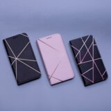 Onasi Mistik preklopna torbica Huawei Nova Y70 - črna z zlatimi črtami | Shoptok.si