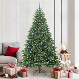 vidaXL Umjetno božićno drvce s stalakom Zelena 210 cm PE i PVC | shoptok.hr