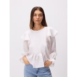 Reserved Bluza s visokim udjelom modalnih vlakana - krem Cijene