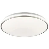 led stropna svetilka avalis bela/ščetkano aluminijasto ø 38 cm