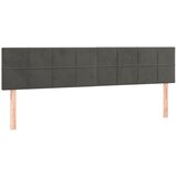  Uzglavlja tamnosiva 200x5x78/88 cm baršunasta | shoptok.hr