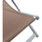  Sklopive stolice za plažu 2 kom smeđi od aluminija i tekstilena | shoptok.hr