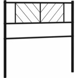  Metalno zamjensko uzglavlje crno 75 cm | shoptok.hr