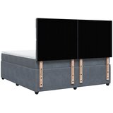  Krevet s oprugama i madracem tamnosivi 180x200 cm baršunasti | shoptok.hr