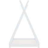 vidaXL Okvir za dječji krevet od masivne borovine bijeli 70 x 140 cm | shoptok.hr