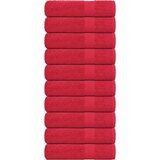 vidaXL Brisače za roke 10 kos rdeča 50x100 cm 360 g/m² 100% bombaž | Shoptok.si