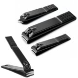  Set od 3 grickalice za nokte – velike, manje i pod kutom - crni | Shoptok.si