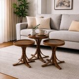 Hanah home set od 3 umetnutih stočića Palm 3, orah | Eponuda.com