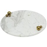 Schafer Schäfer mramorna pladanj Ø 30 cm bijela Yase | shoptok.hr