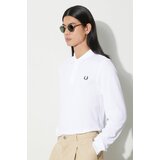 Fred Perry Pamučna majica dugih rukava boja: bijela, s aplikacijom, M6006.100 | shoptok.hr