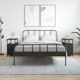 vidaXL Nočna omarica 2 kosa črna 30x60x60 cm inženirski les | Shoptok.si