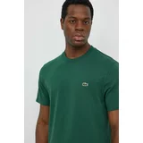 Lacoste Pamučna majica za muškarce, boja: zelena, bez uzorka