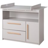Roba Svetlo siva otroška komoda s previjalnim pultom 107x98x75 cm Lea – | Shoptok.si
