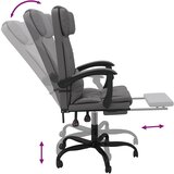  Uredski naslonjač od umjetne kože sivi | shoptok.hr