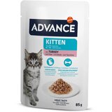 Advance Cat Kitten koščki v omaki, vrečka - puran - 85 g 85 g Cene