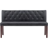 Klupa od umjetne brušene kože 148,5 cm siva | Eponuda.com