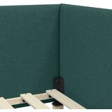  Kotni okvir postelje z matrico Drugo 2 pcs Zelena blago, (5000124002) | Shoptok.si