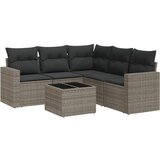 Maison Chic Seti vrtnega pohištva - Vrtna garnitura - Vrtni pohištvo set 6-delna z blazinami siv poli ratan, (21804103) | Shoptok.si