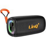 LINQ 8 W prenosni vodoodporni Bluetooth zvočnik IPX6 z večbarvno LED, Črna, (5000250447) | Shoptok.si
