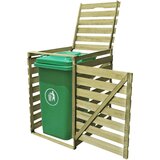 vidaXL Enojna lopa za smetnjak 240 L impregniran les | Shoptok.si