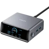 Docking stanica Prime, 200W, 6 Portova GaN , Crni
