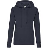 Fruit Of The Loom Granatowa bluza z kapturem Hooded Sweat Cene