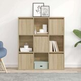 vidaXL Knjižna omara sonoma hrast 89x24x101,5 cm inženirski les | Shoptok.si