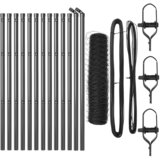 vidaXL Set Ograda Set od 2 Siva Metal 25 x 0.5 m Izdržljivo Cijene