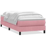Box Spring krevet s madracem ružičasti 90x210 cm samt | shoptok.hr