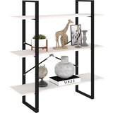 Ormarić za knjige s 3 razine bijeli 100x30x105 cm od borovine | Eponuda.ba