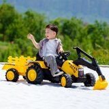 Premium Stil Traktor sa prikolicom i pokretnom kašikom Žuti ( 13692 ) Cene