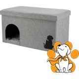 Trixie kimy Cave Kućica Za Mačke i Pse Malih Rasa, Moderna i Funkcionalna, Siva