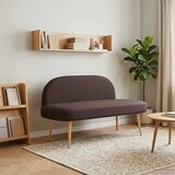 Oblikovana klupa s naslonjačem Tamno smeđa 110 x 60 x 76 cm | shoptok.hr