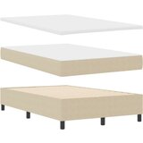 Box Spring Krevet s Madracem Svijetlo Zelena Siva Mali Dupli Baršunasta Tkanina | shoptok.hr