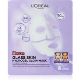 L´Oréal Paris Revitalift Filler Glass Skin hidrogel maska s posvjetljujućim učinkom 4 kom | shoptok.hr