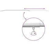  Pogodno za ravni nosač cerade 3 pcs Srebrno 130-210 cm Aluminij | shoptok.hr